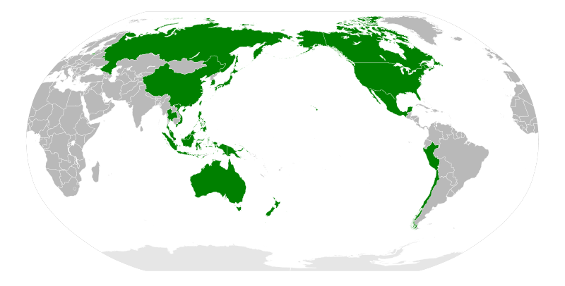 Państwa należące do APEC / Źródło: Wikipedia