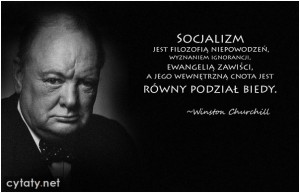Churchill o socjaliźmie.