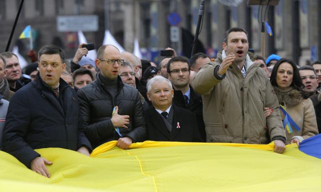 Jarosław Kaczyński w Kijowie / Źródło: www.dziennik.pl
