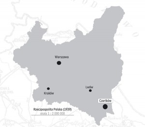 położenie Czortkowa na mapie II RP / Źródło: IPN