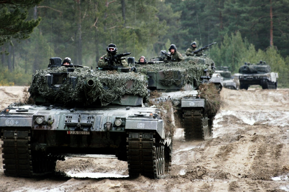 Polskie czołgi Leopard 2 / Źródlo: 17. Wielkopolska Brygada Zmechanizowana