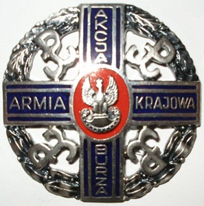 Odznaka przyznawana za udział w akcji Burza / źr. wikimedia.org