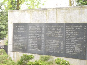 Pomnik ku czci pomordowanych na Zamku/ Źródło: zdjęcie własne autora