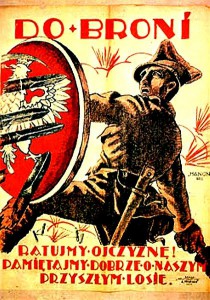 Polski plakat rekrutacyjny z 1920