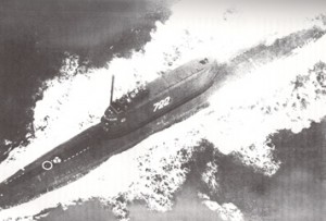 K-129 podczas rejsu/ Źródło: http://commons.wikimedia.org/wiki/File:Soviet_ballistic_missile_submarine_K-129.jpg