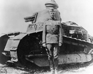 George Patton we Francji w roku 1918/ Źródło: Wikimedia Commons