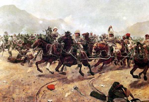 Brytyjczycy podczas bitwy pod Maiwand (II wojna afgańsko-brytyjska)/ Źródło: Wikimedia Commons