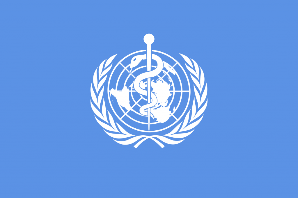 Flaga WHO. / wikimedia.com