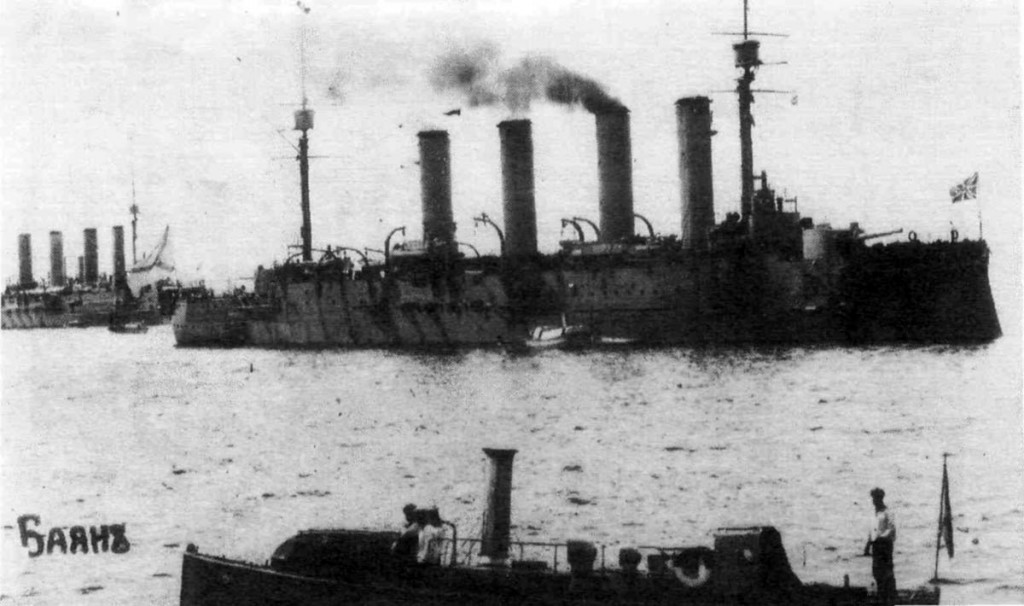 Rosyjski krążownik pancerny Pałłada - ten potężny okręt uczestniczył w zniszczeniu niemieckiego krążownika lekkiego Magdeburg oraz w potyczce koło Ławicy Głotowa, ale wkrótce potem zakończył żywot. 11 października 1914 r. zatonął wraz z całą załogą od wybuchu jednej torpedy, wystrzelonej z niemieckiego okrętu podwodnego U 26.  Źródło: navsource.narod.ru