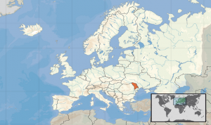 Mołdawia- położenie geograficzne / Źródło: Wikipedia Wolna Encyklopedia
