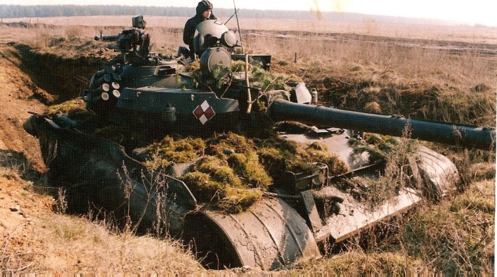T-55AM na poligonie w Orzyszu / Źródło: Wikimedia Commons