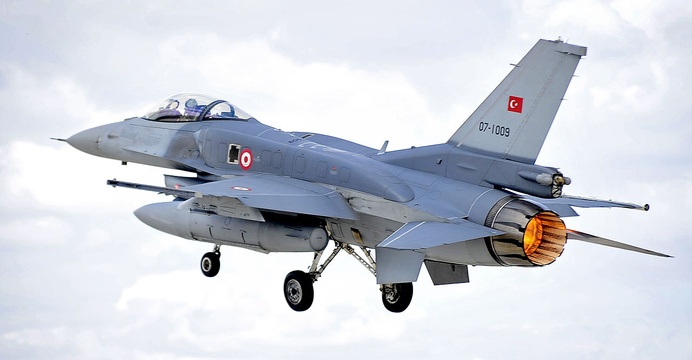 F-16C Block 50 należący do Tureckich Sił Powietrznych / Wikimedia Commons.