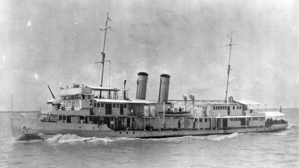 USS "Panay" na rzece Jangcy/ Źródło: Wikimedia