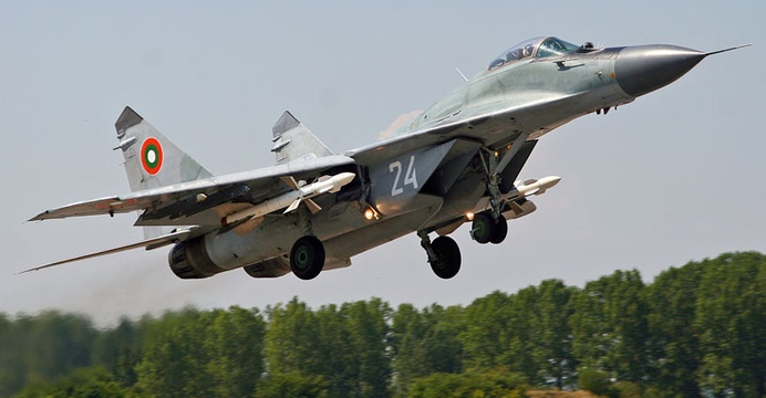 MiG-29A, należący do Bułgarskich Sił Powietrznych. / Wikimedia Commons.