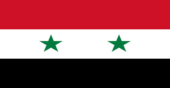 Flaga Syrii / Źródło: Wikipedia Wolna Encyklopedia