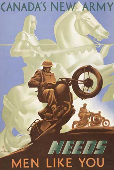Plakat propagandowy zachęcający do wstąpienia w szeregi armii/ Źródło: Wikimedia