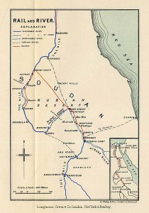 Budowa kolei przez Brytyjczyków w Sudanie/ Źródło: Wikimedia Commons