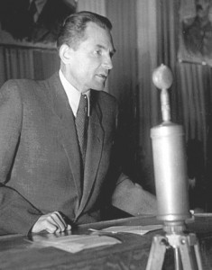Stanisław Radkiewicz-Minister Bezpieczeństwa Publicznego w latach 1944-54 / Źródło: Wikimiedia Commons