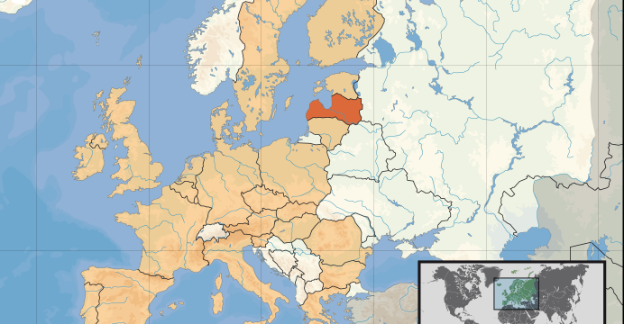 Łotwa w Europie/ Źródło: Wikimedia Commons