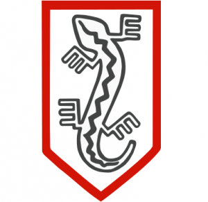 Symbol Organizacji Wojskowej Związek Jaszczurczy / Źródło: Wikimedia Commons.