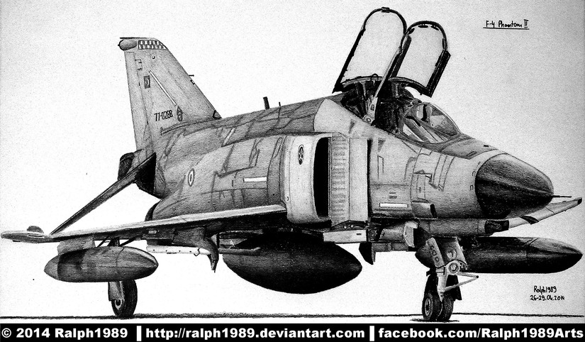 F-4E Terminator 2020. Rysunek autorstwa Ralph 1989.