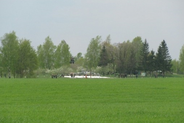 Miejsce katastrofy białoruskiego Mi-24. / fot. Avia.pro