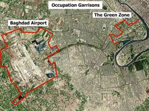 Bagdad - zielona strefa. / Wikimedia Commons.