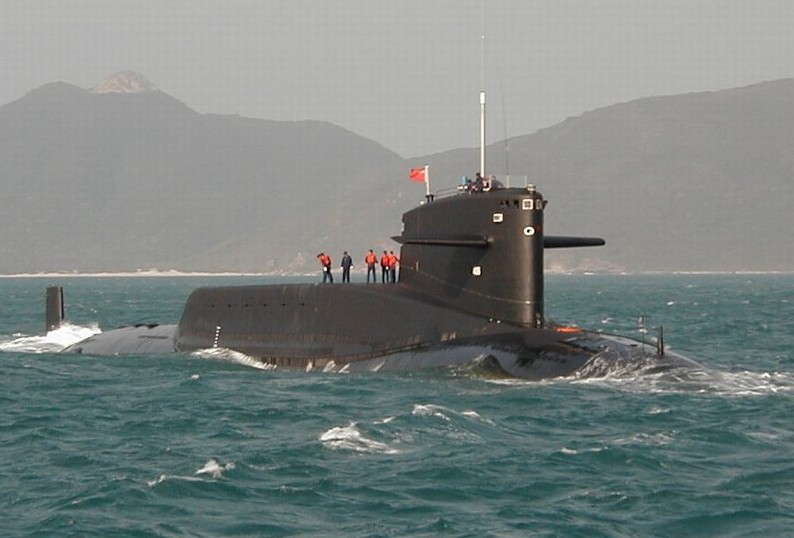 Okręt podwodny typu 092. / fot. chinesemilitaryreview.blogspot.com