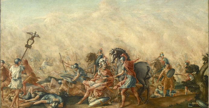 Śmierć Emiliusza Paulusa na polu bitwy