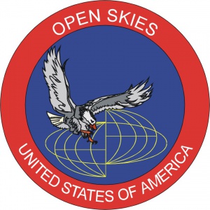 Amerykańska odznaka Open Skies. / Wikimedia Commons (U.S. Air Force).