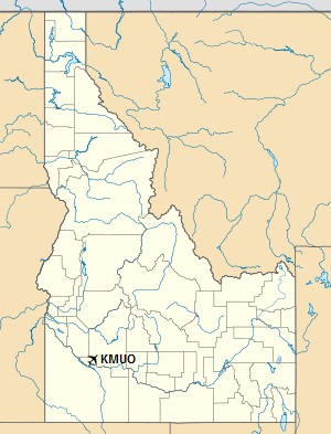 Położenie bazy lotniczej Mountain Home w stanie Idaho. / Wikimedia Commons.
