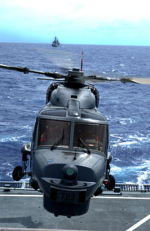 Południowokoreański Lynx podczas ćwiczeń RIMPAC 2006. /Fot. US Navy.