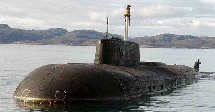 K-410 Smoleńsk, atomowy okręt podwodny projektu 949A Antiej (w kodzie NATO: Oscar II). / Fot, Ministerstwo Obrony Federacji Rosyjskiej.