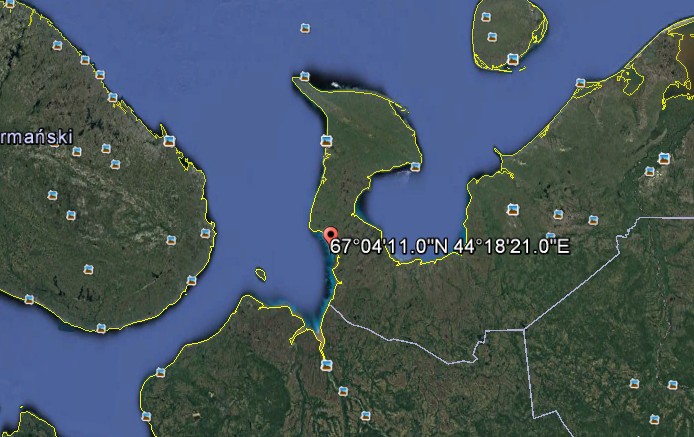 Poligon rakietowy Ciża. / fot. Google Maps.
