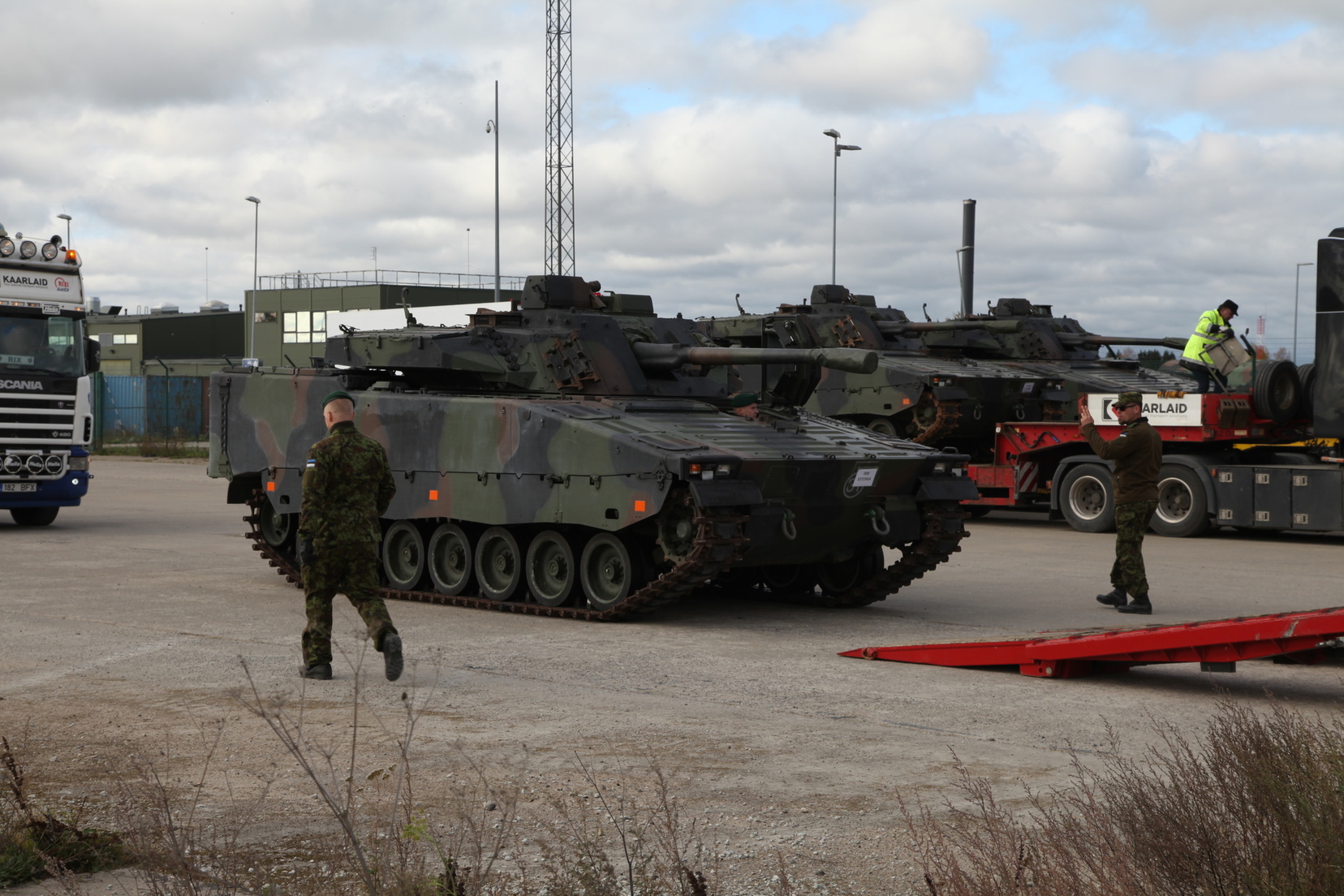 Bojowy wóz piechoty CV9035 w Tapa. /Fot. Eesti Kaitsevägi