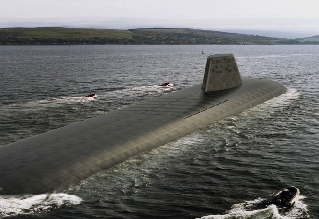 Docelowa artystyczna koncepcja okrętu podwodnego typu Successor. / fot. Royal Navy.