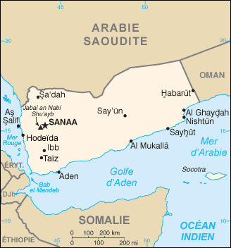 Jemen, Zatoka Adeńska i cieśn. Bab al-Mandab. / Wikimedia Commons (domena publiczna).