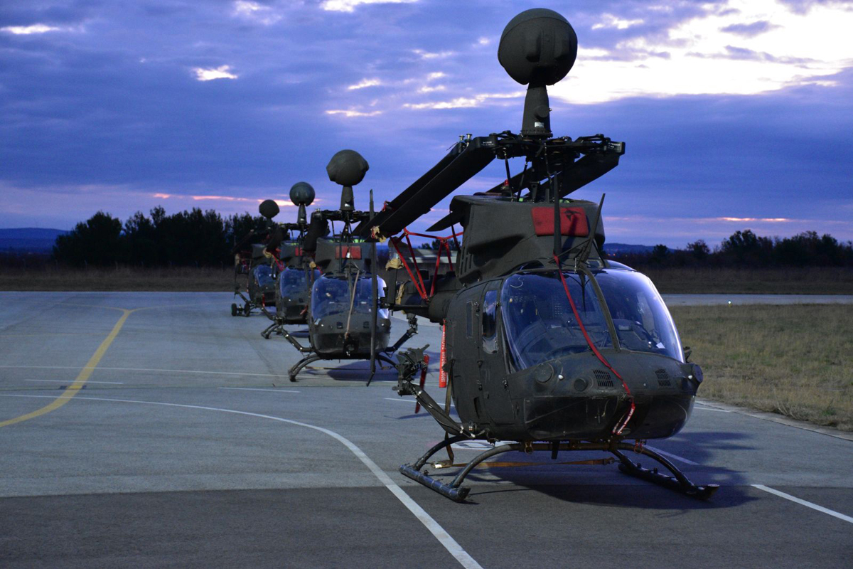OH-58D Kiowa Warrior. /Fot. I. Knezović/Siły Powietrzne Rpubliki Chorwacji