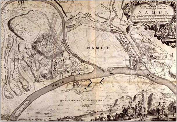 Oblężenie Namur 1692 r./ źródło: Wikimedia Commons